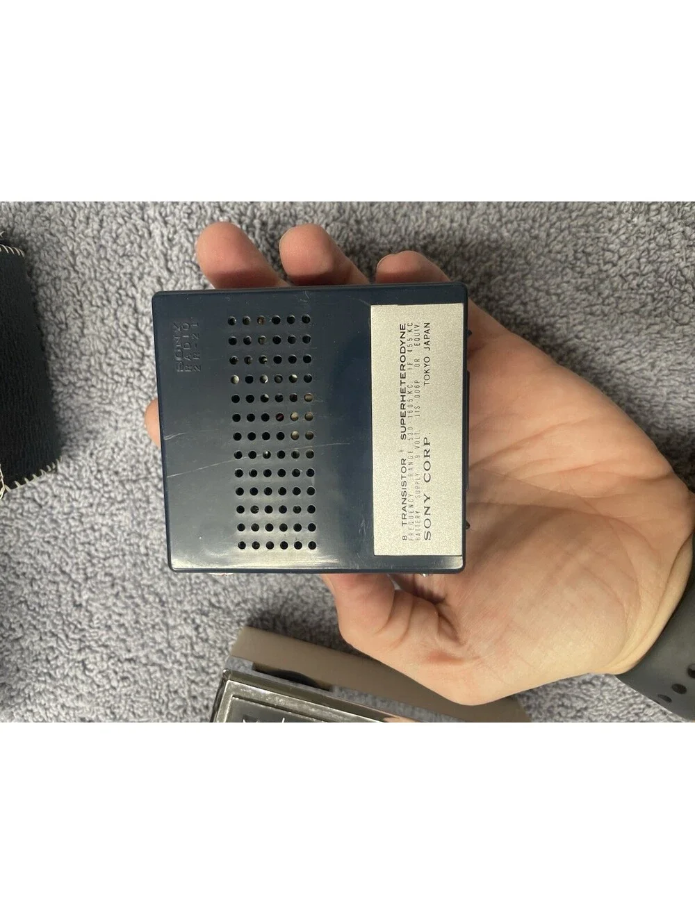 Vintage Sony 2R-21 Super Heterodyne 8 Transistor AM Radio Case For Parts Repair